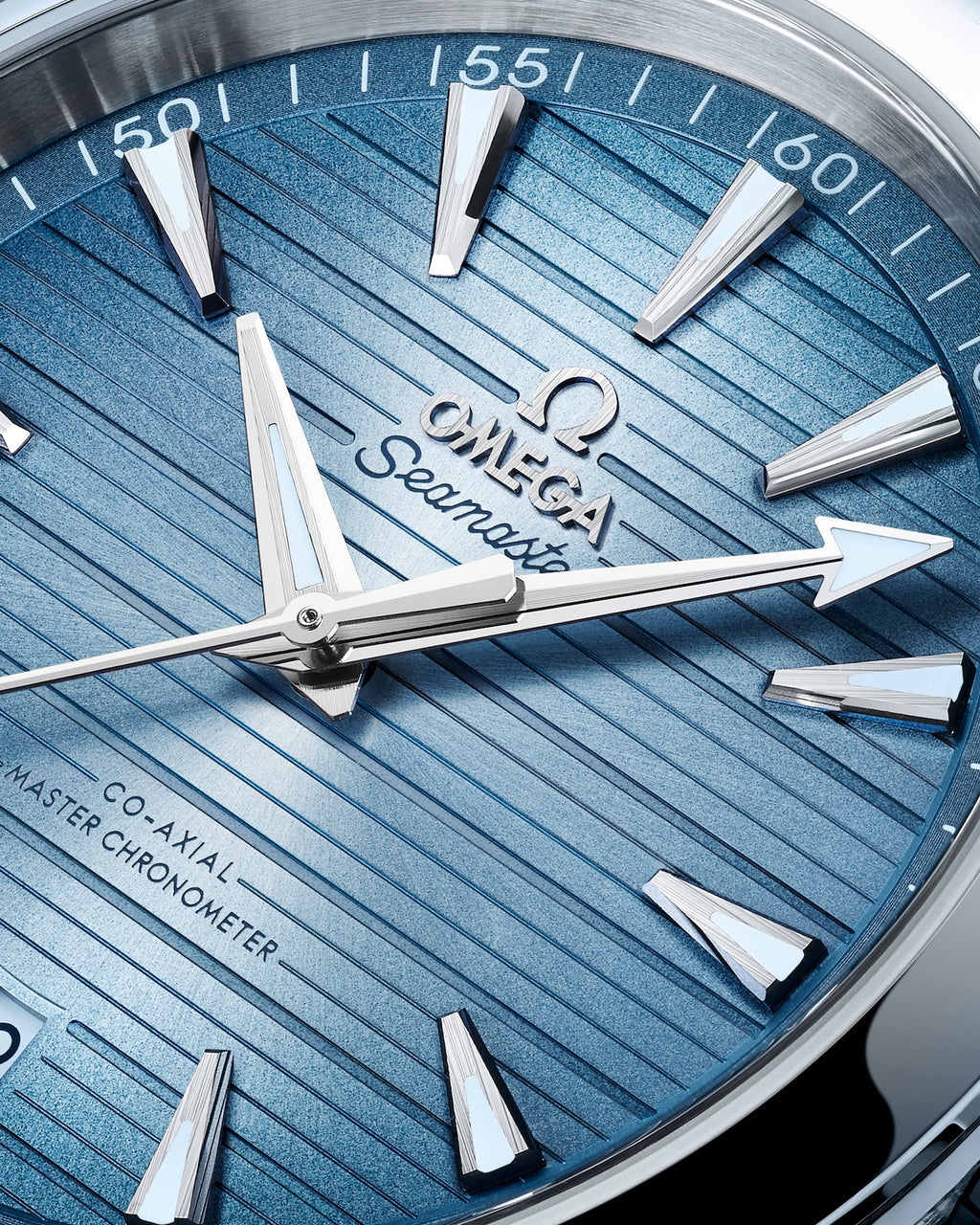 Omega seamaster aqua terra blue dial hotsell