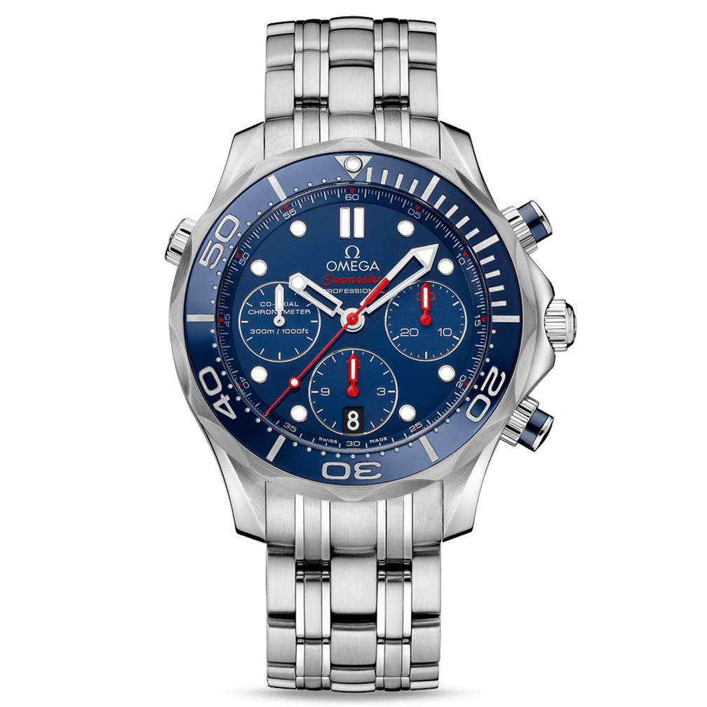 Omega seamaster 300m blue dial best sale