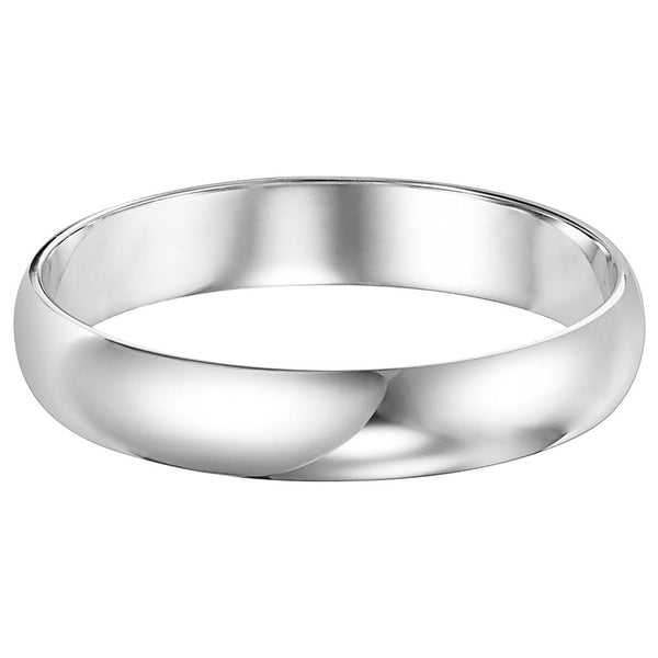 Low Dome Plain 4MM Wedding Band