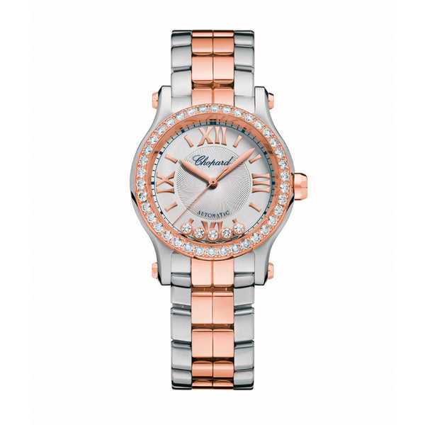 Chopard Happy Sport 30mm Automatic Rose Gold and Steel Watch