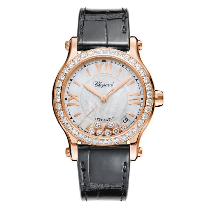 Happy Sport 18K Rose Gold Automatic 36mm