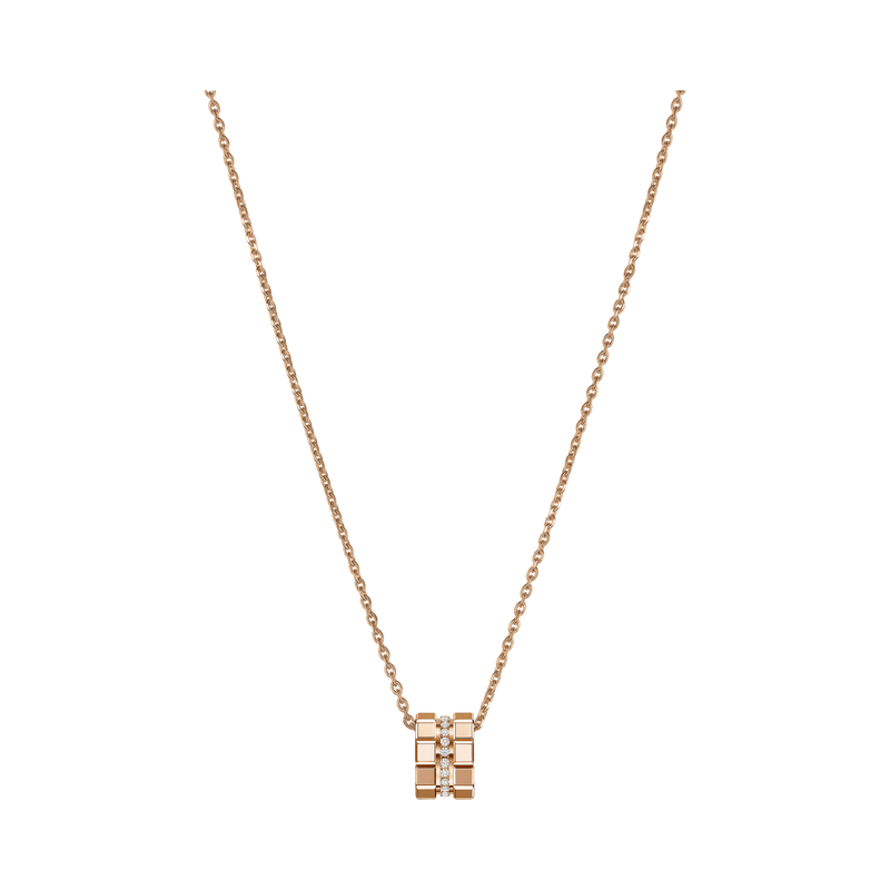 Ice Cube Rose Gold Necklace