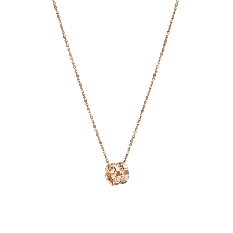 Ice Cube Rose Gold Necklace