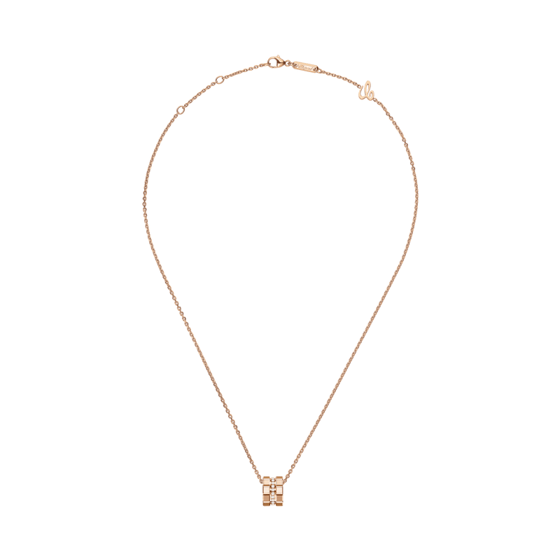 Ice Cube Rose Gold Necklace