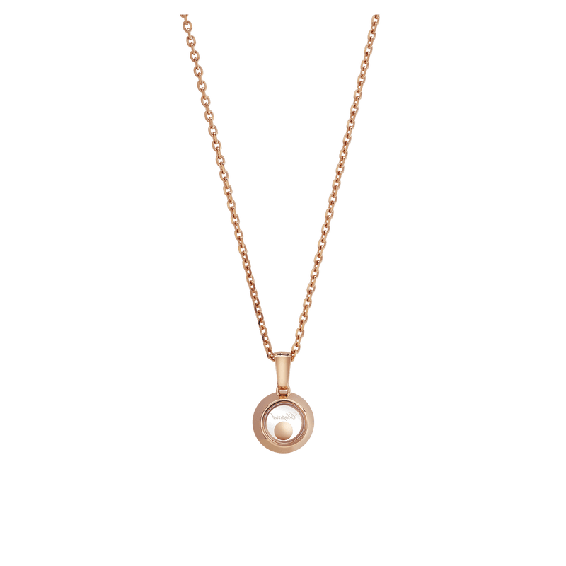 back view 79A017-5001 | Chopard Happy Diamonds Icons Rose Gold Pendant Necklace