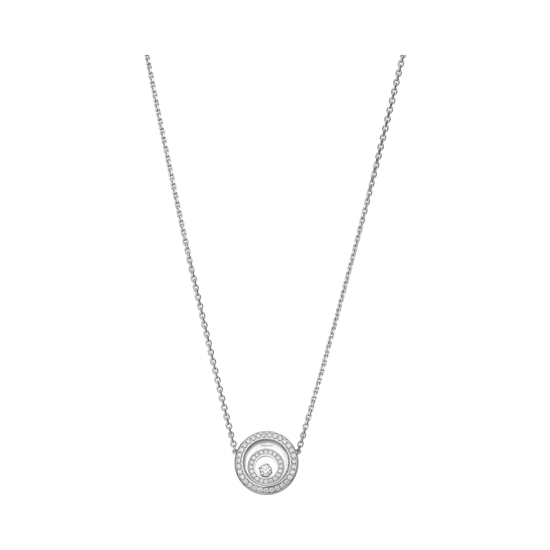 Happy Spirit White Gold Diamond Necklace