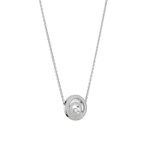 Happy Spirit White Gold Diamond Necklace