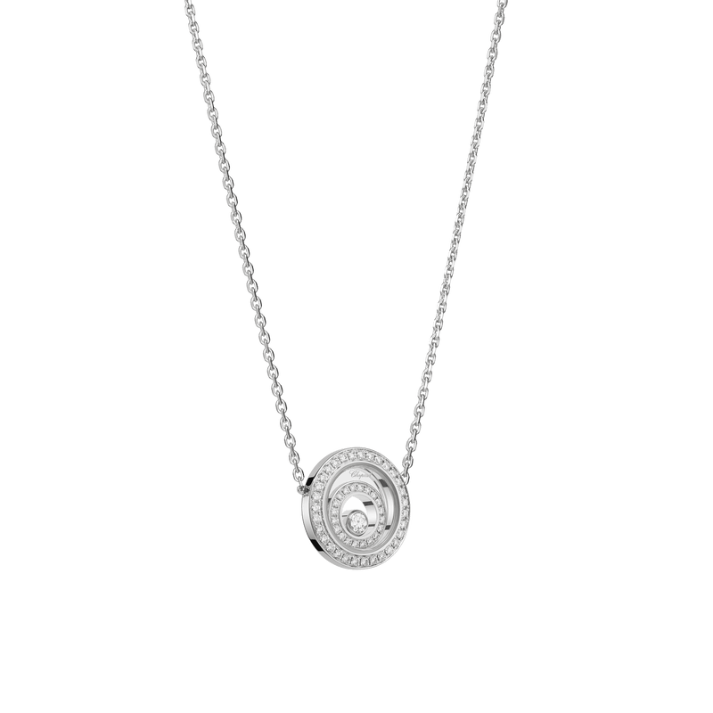 Happy Spirit White Gold Diamond Necklace