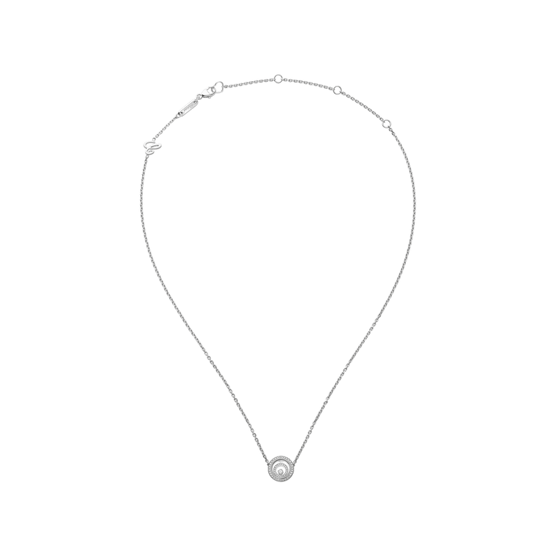 Happy Spirit White Gold Diamond Necklace