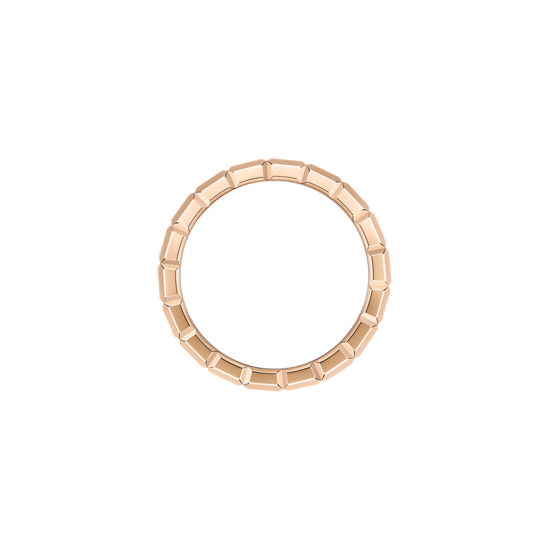 Ice Cube Rose Gold Diamond Ring