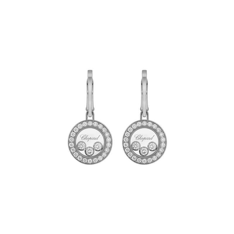 Happy Diamonds Icons White gold diamond earrings