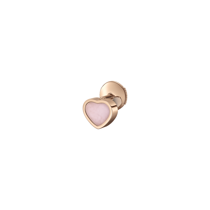 My Happy Hearts Rose Gold Pink Opal Earring