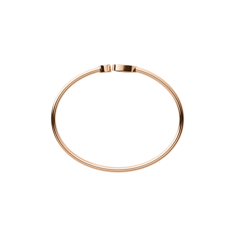 Happy Hearts Rose Gold Turquoise Mother of Pearl Bangle