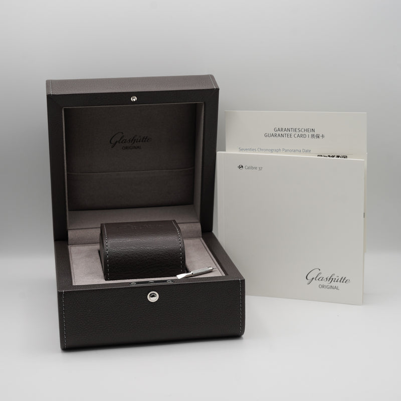 Glashutte Original Seventies Chrono Box and Warranty