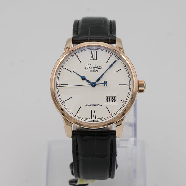 Glashütte Original Senator Excellence Panorama Date 1-36-03-02-05-30 soldier shot dial