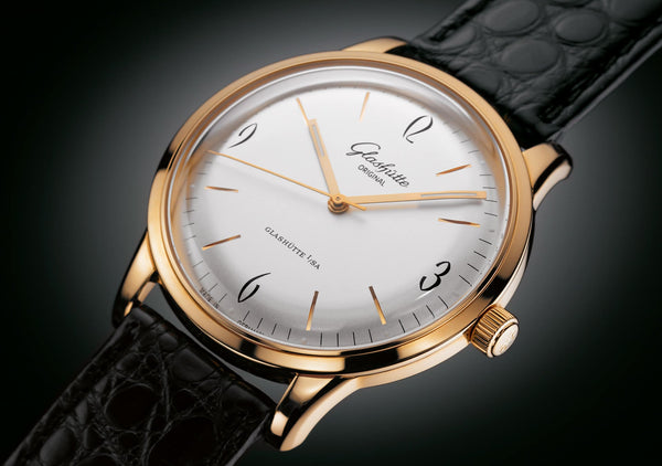 Glashütte Original Sixties Time Only Rose Gold Watch dial