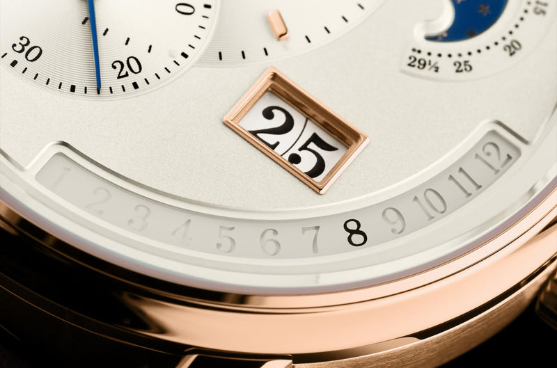 Glashütte Original PanoMaticCalendar Rose Gold Dress Watch date