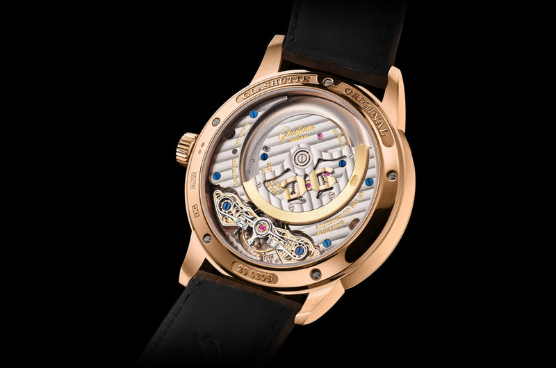 Glashütte Original PanoMaticCalendar Rose Gold Dress Watch movement