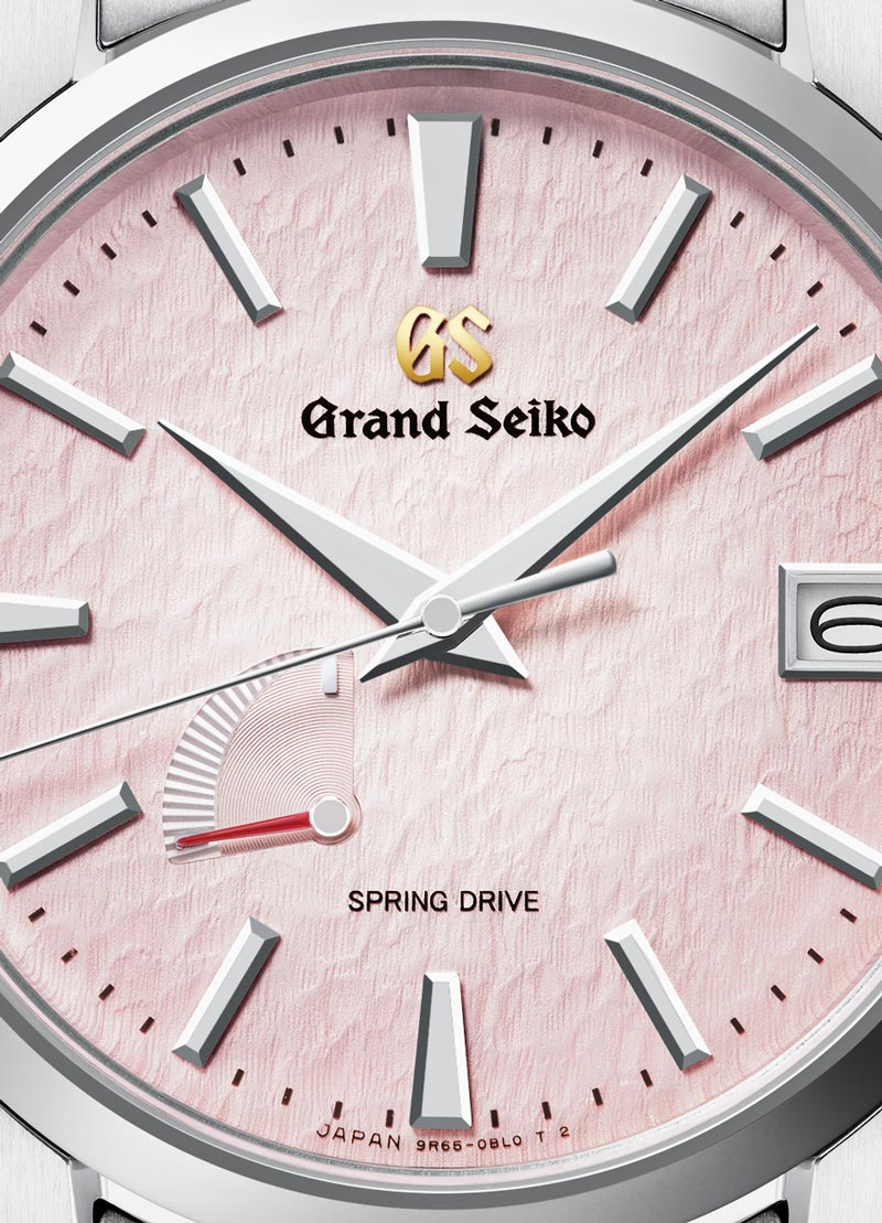 Pink Snowflake Textured Dial