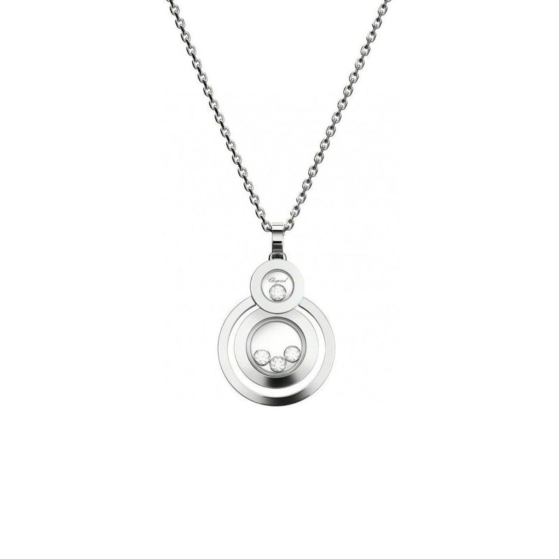 Happy 8 White Gold diamond Pendant