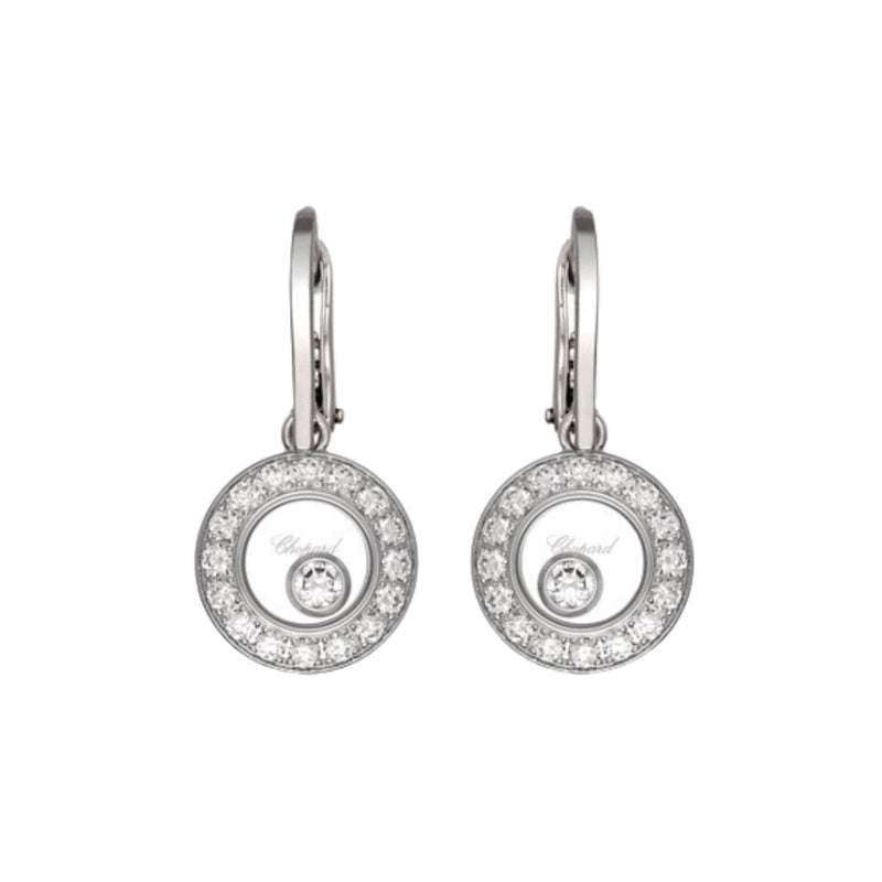 Happy Diamonds Icons White gold diamond earrings