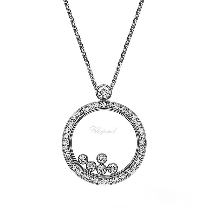 Happy Diamonds White Gold Pendant