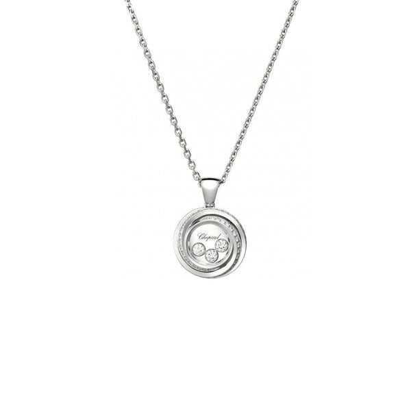 Happy Emotions White Gold Diamond Pendant