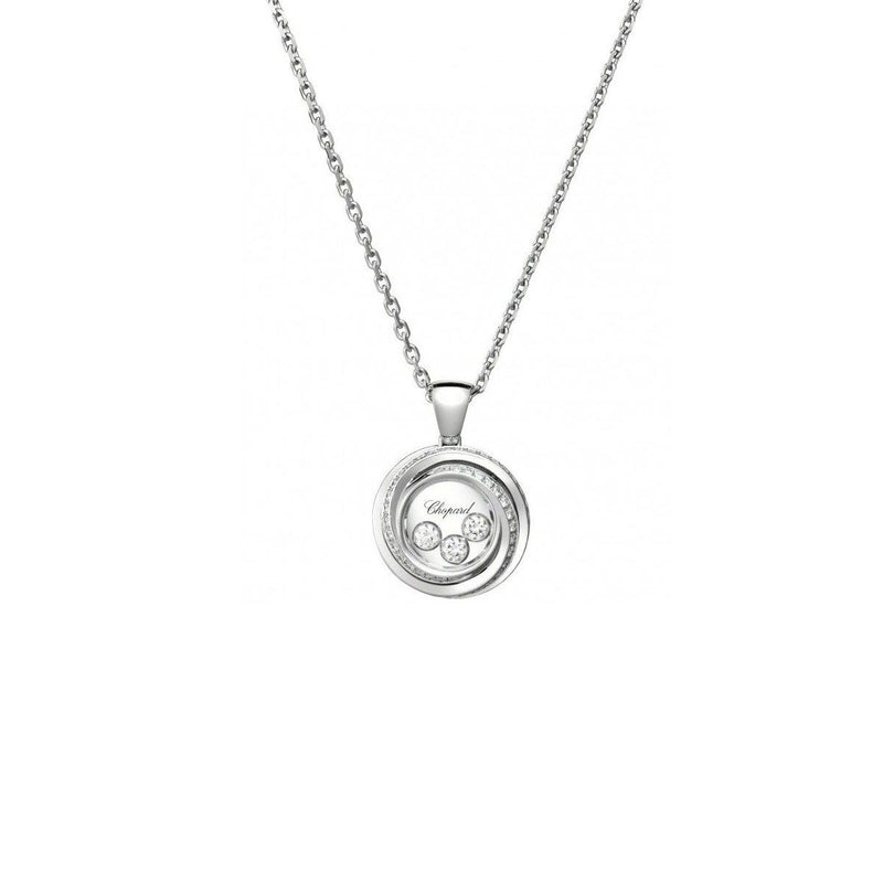 Happy Emotions White Gold Diamond Pendant