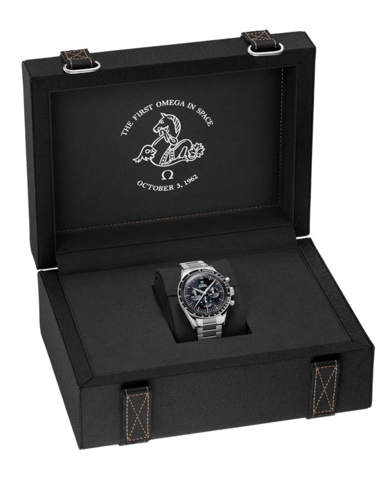 OMEGA Speedmaster First Omega in Space Chronograph 39.7mm Watch presentation watch box