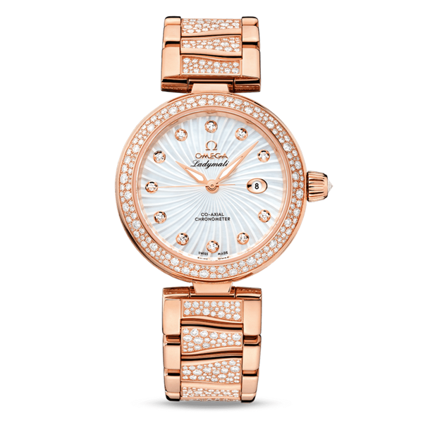 Omega ladymatic rose sale gold 582 price