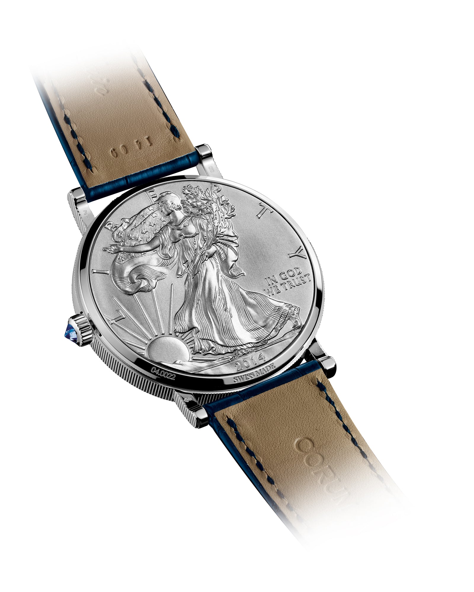 Corum silver coin watch clearance